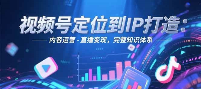 视频号定位到IP打造：账号搭建-内容运营-直播变现，完整知识体系凯哥轻创网-网创项目资源站-副业项目-创业项目-搞钱项目凯哥轻创网