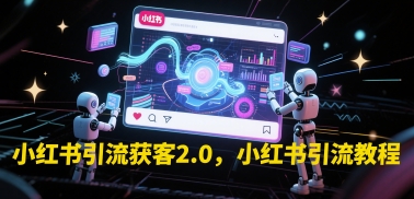 小红书引流获客2.0，小红书引流教程凯哥轻创网-网创项目资源站-副业项目-创业项目-搞钱项目凯哥轻创网