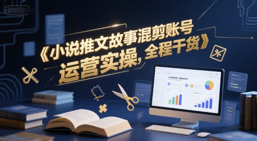 小说推文故事混剪账号运营实操，全程干货凯哥轻创网-网创项目资源站-副业项目-创业项目-搞钱项目凯哥轻创网