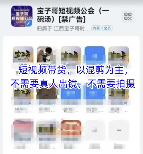 宝子哥头部团队短视频带货，以混剪为主，不需要真人出镜，不需要拍摄【更新】凯哥轻创网-网创项目资源站-副业项目-创业项目-搞钱项目凯哥轻创网