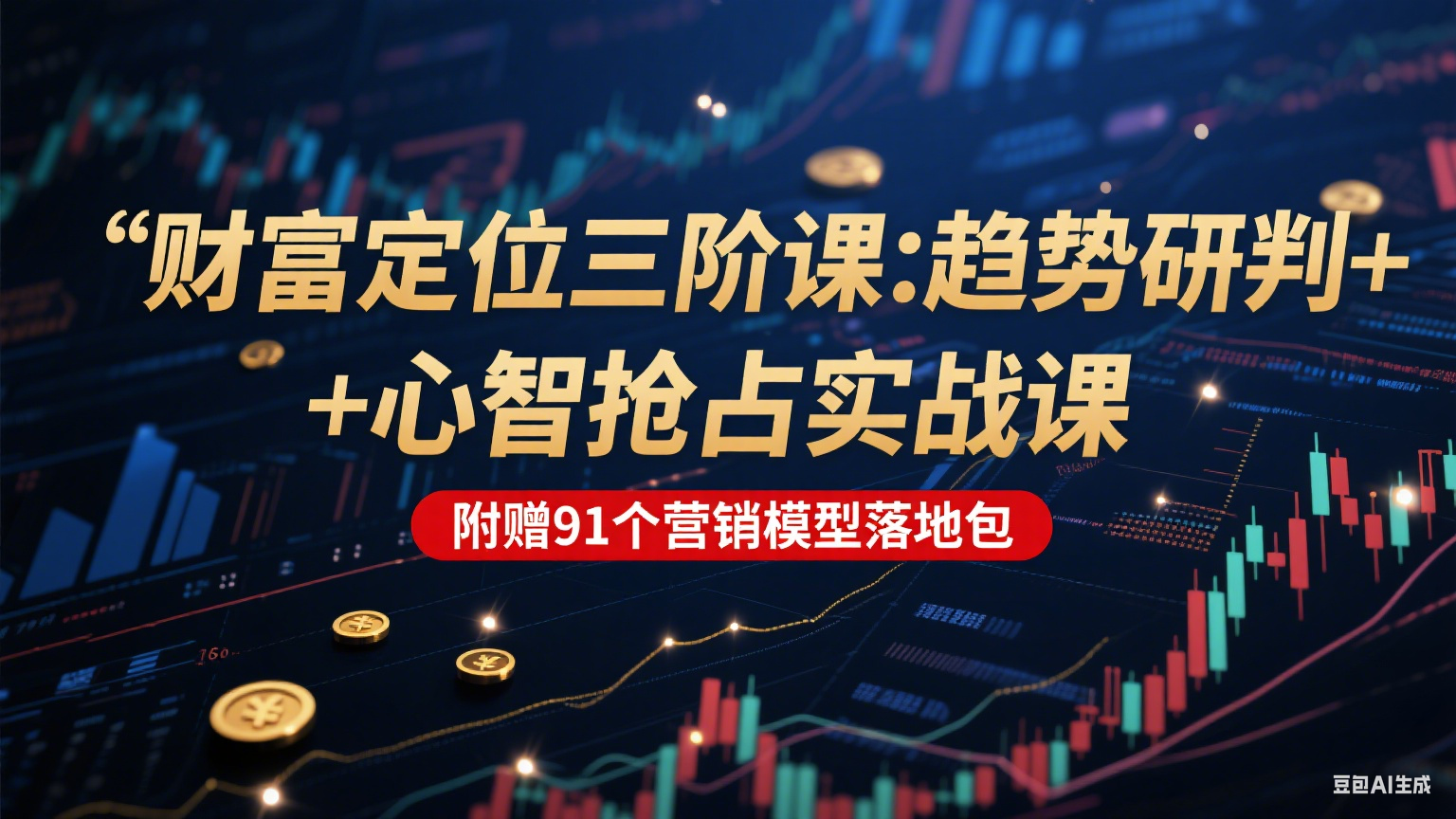 财富定位三阶课：趋势研判 + 心智抢占实战课，附赠91个营销模型落地包凯哥轻创网-网创项目资源站-副业项目-创业项目-搞钱项目凯哥轻创网