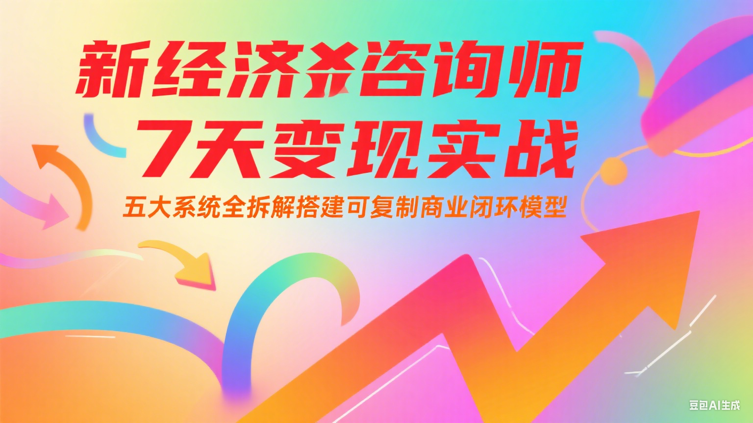 新经济咨询师 7 天变现实战：五大系统全拆解搭建可复制商业闭环模型凯哥轻创网-网创项目资源站-副业项目-创业项目-搞钱项目凯哥轻创网