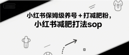 小红书保姆级养号+打减肥粉，小红书减肥打法sop凯哥轻创网-网创项目资源站-副业项目-创业项目-搞钱项目凯哥轻创网