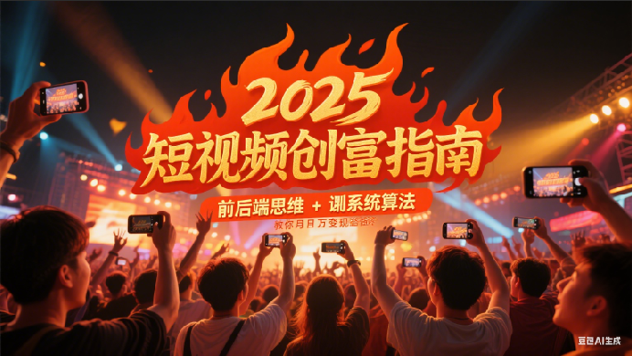 2025短视频创富指南，前后端思维 + 系统算法，教你月入过万变现路径凯哥轻创网-网创项目资源站-副业项目-创业项目-搞钱项目凯哥轻创网