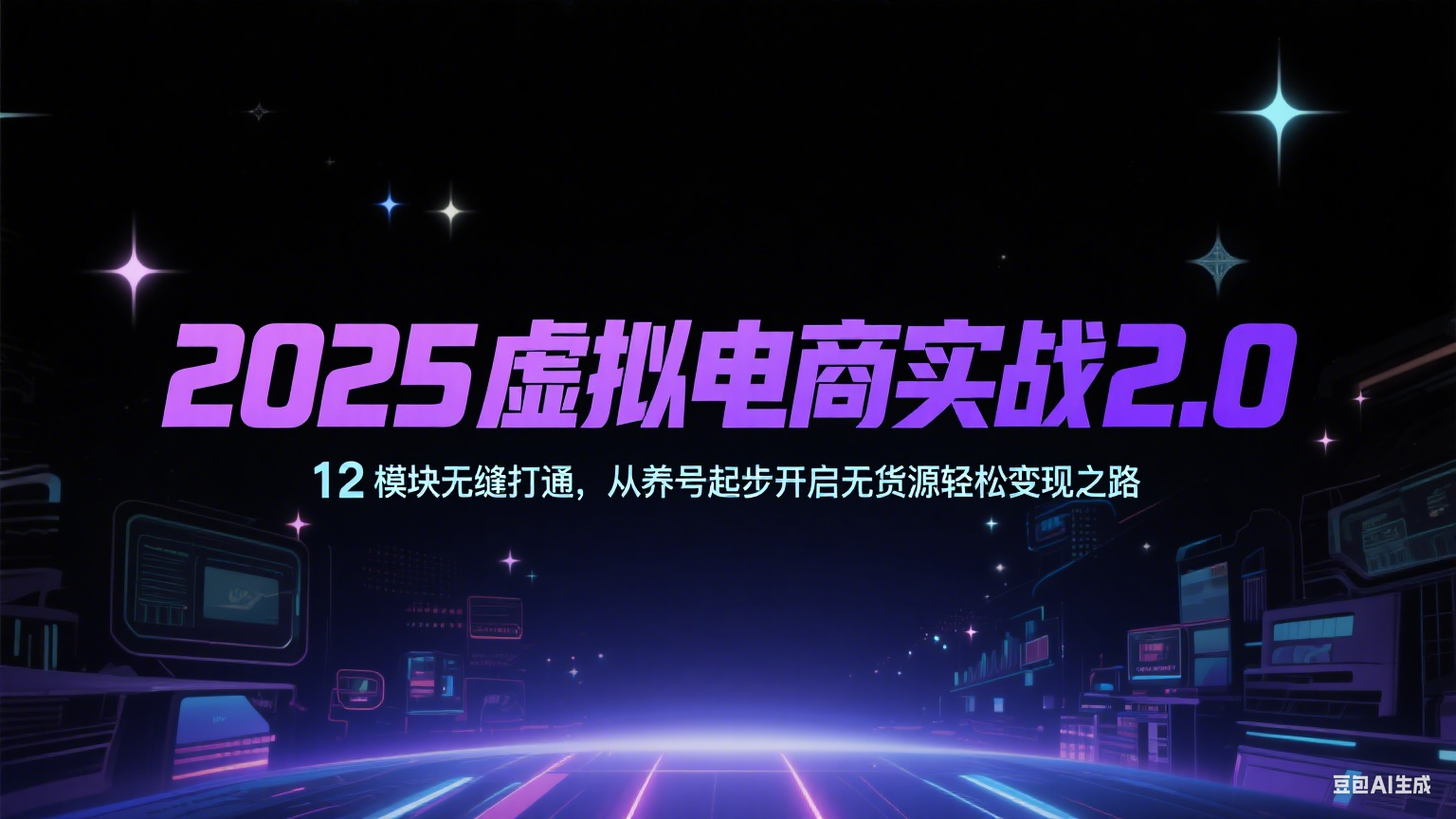 2025虚拟电商实战2.0，12模块无缝打通，从养号起步开启无货源轻松变现之路凯哥轻创网-网创项目资源站-副业项目-创业项目-搞钱项目凯哥轻创网