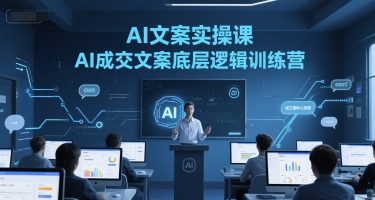 AI文案实操课，AI成交文案底层逻辑训练营凯哥轻创网-网创项目资源站-副业项目-创业项目-搞钱项目凯哥轻创网