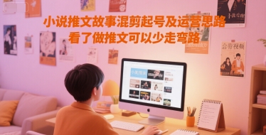 小说推文故事混剪起号及运营思路，看了做推文可以少走弯路凯哥轻创网-网创项目资源站-副业项目-创业项目-搞钱项目凯哥轻创网
