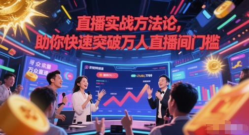 直播实战方法论，助你快速突破万人直播间门槛凯哥轻创网-网创项目资源站-副业项目-创业项目-搞钱项目凯哥轻创网