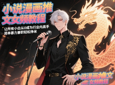 小说漫画推文女频教程，让所有小白从0成为行业内高手，简单暴力兼职轻松挣米凯哥轻创网-网创项目资源站-副业项目-创业项目-搞钱项目凯哥轻创网