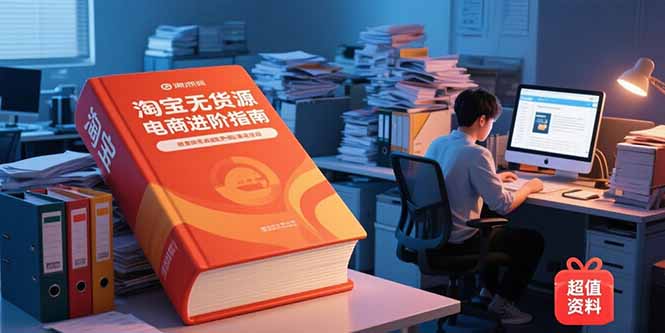 （15317期）淘宝无货源电商进阶指南，包含新人课、进阶课，配套资料，蓝海选品等凯哥轻创网-网创项目资源站-副业项目-创业项目-搞钱项目凯哥轻创网