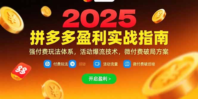 （15357期）拼多多盈利实战指南，强付费玩法，活动爆流技术，微付费破局方案(更新7月)凯哥轻创网-网创项目资源站-副业项目-创业项目-搞钱项目凯哥轻创网