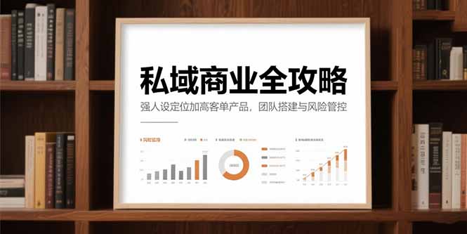 （15294期）私域商业全攻略，强人设定位加高客单产品，团队搭建与风险管控凯哥轻创网-网创项目资源站-副业项目-创业项目-搞钱项目凯哥轻创网