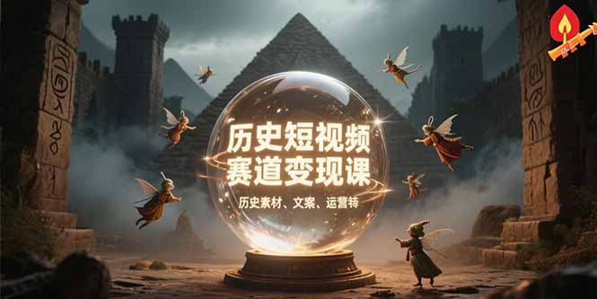 （15386期）历史短视频赛道变现课，百集素材库应用，文案剪辑技巧，账号运营全案凯哥轻创网-网创项目资源站-副业项目-创业项目-搞钱项目凯哥轻创网
