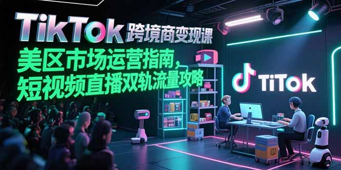 （15344期）TikTok跨境电商变现课，美区市场运营指南，短视频直播双轨流量攻略凯哥轻创网-轻创网-创业网-网创项目资源站-副业项目-创业项目-搞钱项目凯哥轻创网