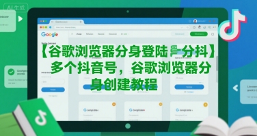 谷歌浏览器分身登陆多个抖音号，谷歌浏览器分身创建教程凯哥轻创网-网创项目资源站-副业项目-创业项目-搞钱项目凯哥轻创网