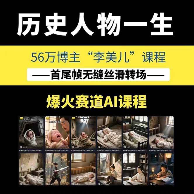 图片[2]凯哥轻创网-网创项目资源站-副业项目-创业项目-搞钱项目AI历史人物短视频创作，含IP打造、首尾帧无缝转场、智能体视频制作等核心教学内容凯哥轻创网-网创项目资源站-副业项目-创业项目-搞钱项目凯哥轻创网