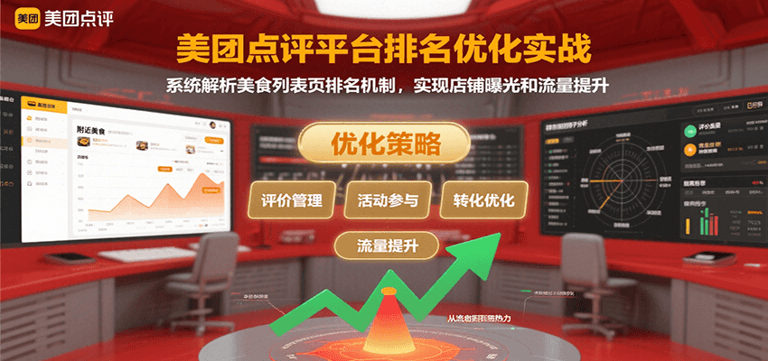 美团点评平台排名优化实战，系统解析美食列表页排名机制，实现店铺曝光和流量提升凯哥轻创网-网创项目资源站-副业项目-创业项目-搞钱项目凯哥轻创网