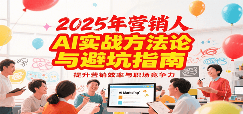 2025年营销实战方法论与避坑指南，利用AI提升营销效率与职场竞争力凯哥轻创网-网创项目资源站-副业项目-创业项目-搞钱项目凯哥轻创网