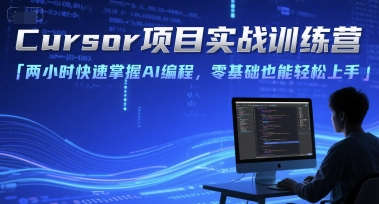 Cursor项目实战训练营，两小时快速掌握AI编程，零基础也能轻松上手凯哥轻创网-网创项目资源站-副业项目-创业项目-搞钱项目凯哥轻创网