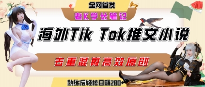 海外tiktok小说推文暴力项目，高停留率，高转化率，上手后一天搞顿饭钱不是问题凯哥轻创网-网创项目资源站-副业项目-创业项目-搞钱项目凯哥轻创网
