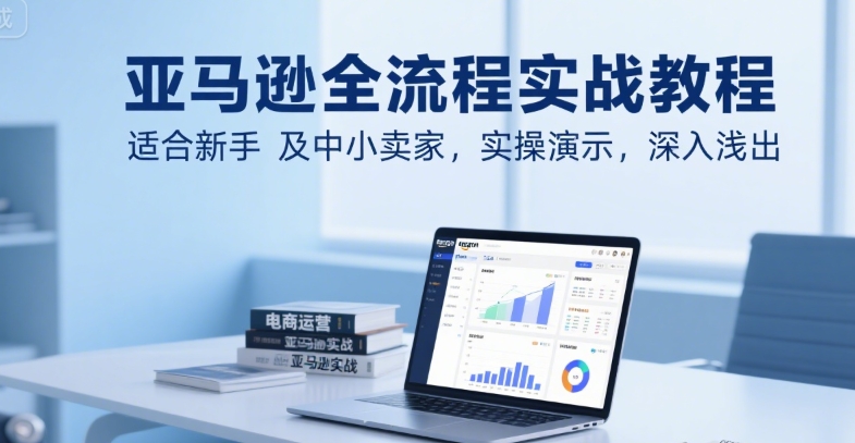 亚马逊全流程实战教程，适合新手及中小卖家，实操演示，深入浅出凯哥轻创网-网创项目资源站-副业项目-创业项目-搞钱项目凯哥轻创网