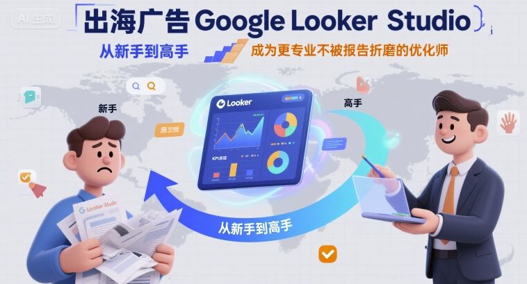 出海广告Google Looker Studio从新手到高手，成为更专业不被报告折磨的优化师凯哥轻创网-轻创网-创业网-网创项目资源站-副业项目-创业项目-搞钱项目凯哥轻创网