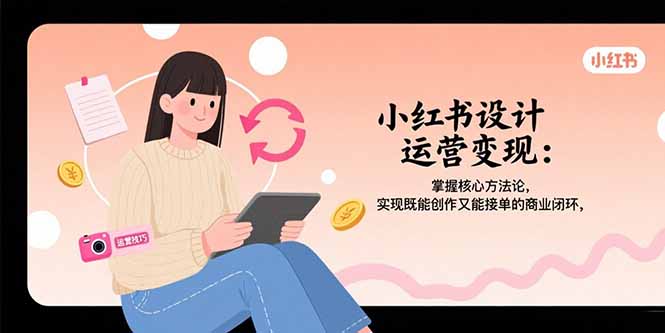 （15636期）小红书设计运营变现：掌握核心方法论，实现既能创作又能接单的商业闭环凯哥轻创网-网创项目资源站-副业项目-创业项目-搞钱项目凯哥轻创网