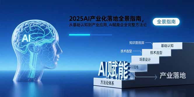 （15609期）2025AI产业化落地全景指南，从基础认知到产业应用，AI赋能企业完整方法论凯哥轻创网-网创项目资源站-副业项目-创业项目-搞钱项目凯哥轻创网
