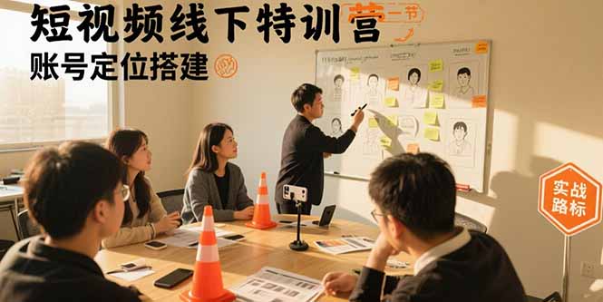 （15707期）短视频线下特训营：账号定位搭建/口播号拍摄剪辑/直播间流量入口/变现实战凯哥轻创网-网创项目资源站-副业项目-创业项目-搞钱项目凯哥轻创网