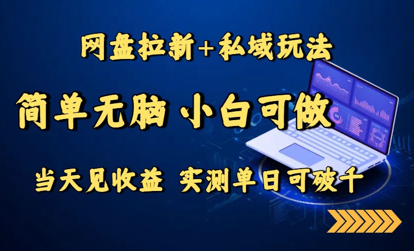 （15744期）网盘拉新+私域玩法，简单无脑，小白可做，当天见收益，实测单日可破千凯哥轻创网-轻创网-创业网-网创项目资源站-副业项目-创业项目-搞钱项目凯哥轻创网