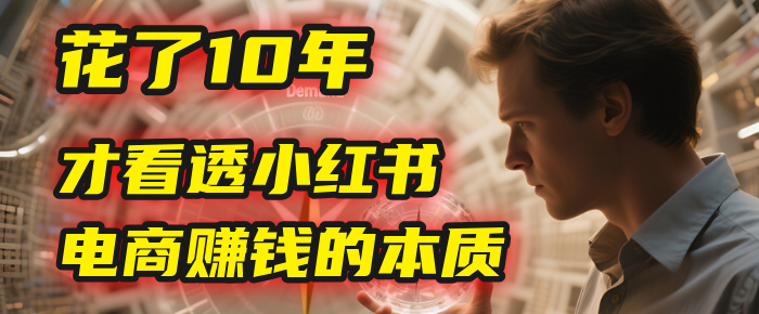 我花了10年，才看透小红书电商赚钱的2个字：本质凯哥轻创网-网创项目资源站-副业项目-创业项目-搞钱项目凯哥轻创网