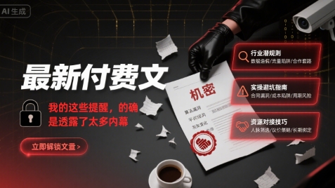 最新付费文：我的这些提醒，的确是透露了太多内幕凯哥轻创网-网创项目资源站-副业项目-创业项目-搞钱项目凯哥轻创网