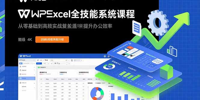 （15873期）WPS Excel全技能系统课程：从零基础到高阶实战全覆盖，全面提升办公效率凯哥轻创网-轻创网-创业网-网创项目资源站-副业项目-创业项目-搞钱项目凯哥轻创网