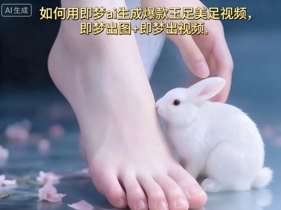 如何用即梦ai生成爆款玉足美足视频，即梦出图+即梦出视频，快速涨粉凯哥轻创网-轻创网-创业网-网创项目资源站-副业项目-创业项目-搞钱项目凯哥轻创网