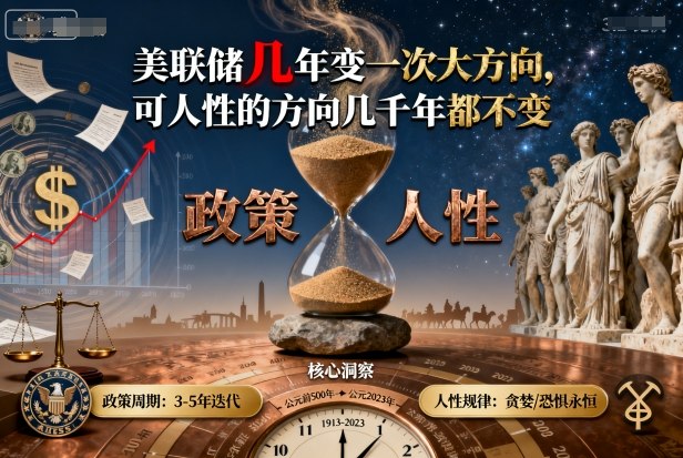 付费文章：美联储几年变一次大方向，可人性的方向几千年都不变凯哥轻创网-轻创网-创业网-网创项目资源站-副业项目-创业项目-搞钱项目凯哥轻创网