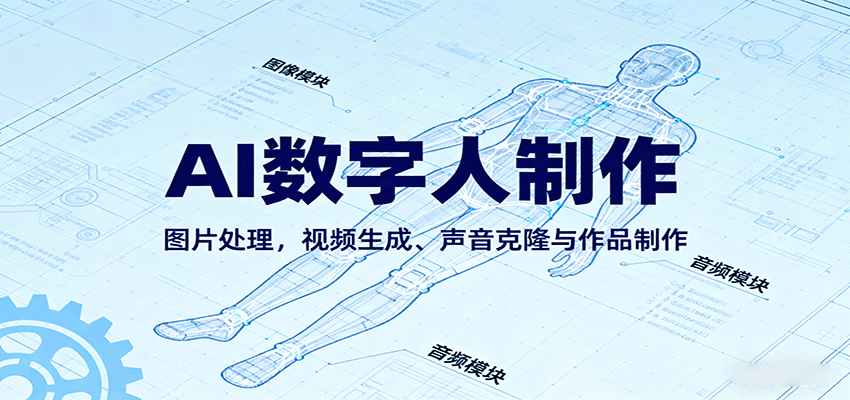 AI永生数字人制作教程：图片处理，视频生成、声音克隆与作品制作凯哥轻创网-轻创网-创业网-网创项目资源站-副业项目-创业项目-搞钱项目凯哥轻创网