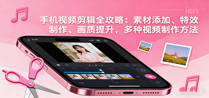 手机视频剪辑全攻略：素材添加、特效制作、画质提升，多种视频制作方法凯哥轻创网-轻创网-创业网-网创项目资源站-副业项目-创业项目-搞钱项目凯哥轻创网
