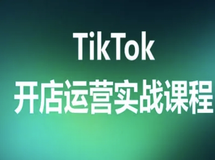 TikTok开店运营实战课程，TK跨境电商实操全流程凯哥轻创网-轻创网-创业网-网创项目资源站-副业项目-创业项目-搞钱项目凯哥轻创网