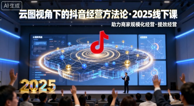 云图视角下的抖音经营方法论，2025线下课，助力商家规模化经营，提效经营（录音+字幕）凯哥轻创网-轻创网-创业网-网创项目资源站-副业项目-创业项目-搞钱项目凯哥轻创网