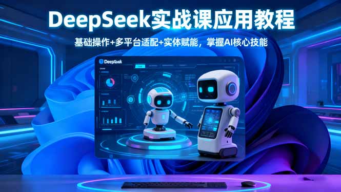 （16391期）DeepSeek实战课应用教程、基础操作+多平台适配+实体赋能，掌握AI核心技能凯哥轻创网-轻创网-创业网-网创项目资源站-副业项目-创业项目-搞钱项目凯哥轻创网