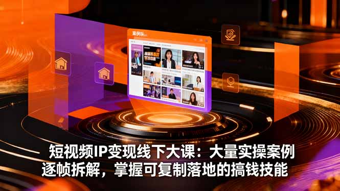 （16410期）短视频IP变现线下大课：大量实操案例逐帧拆解，掌握可复制落地的搞钱技能凯哥轻创网-轻创网-创业网-网创项目资源站-副业项目-创业项目-搞钱项目凯哥轻创网