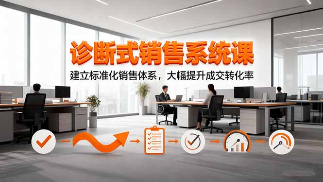 （16435期）诊断式销售系统课，建立标准化销售体系，大幅提升成交转化率凯哥轻创网-轻创网-创业网-网创项目资源站-副业项目-创业项目-搞钱项目凯哥轻创网