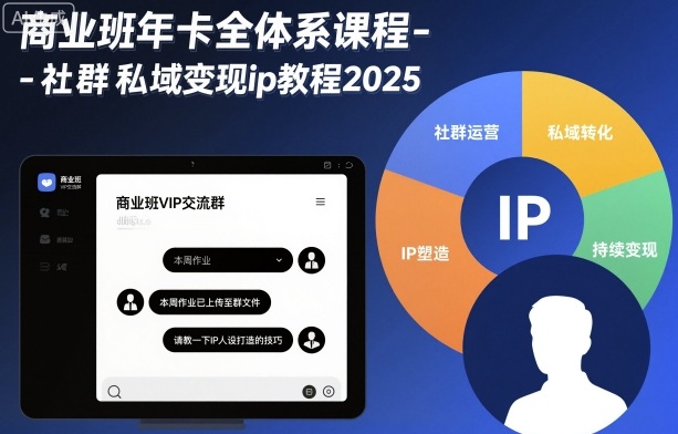 商业班年卡全体系课程-社群私域变现ip教程2025凯哥轻创网-轻创网-创业网-网创项目资源站-副业项目-创业项目-搞钱项目凯哥轻创网