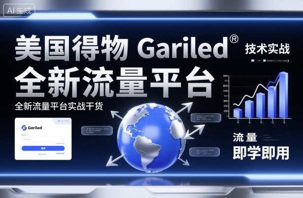 美国得物Gariled技术实战，全新流量平台​实战干货，即学即用凯哥轻创网-轻创网-创业网-网创项目资源站-副业项目-创业项目-搞钱项目凯哥轻创网