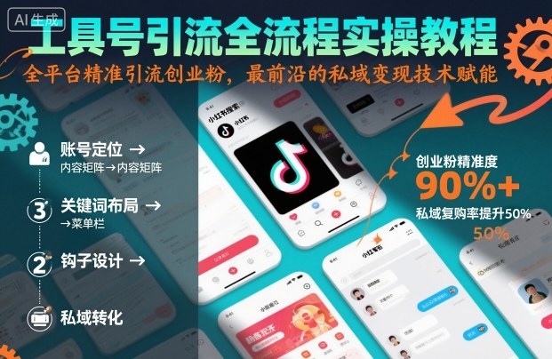 工具号引流全流程保姆级实操教程，全平台精准引流创业粉，最前沿的私域变现技术赋能凯哥轻创网-轻创网-创业网-网创项目资源站-副业项目-创业项目-搞钱项目凯哥轻创网