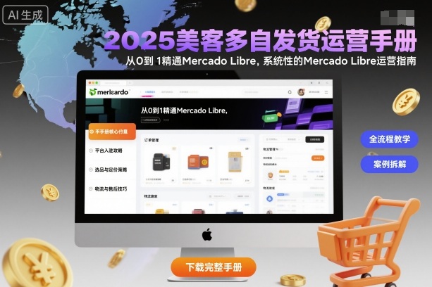 2025美客多自发货运营手册：从0到1精通Mercado Libre，系统性的Mercado Libre运营指南凯哥轻创网-轻创网-创业网-网创项目资源站-副业项目-创业项目-搞钱项目凯哥轻创网