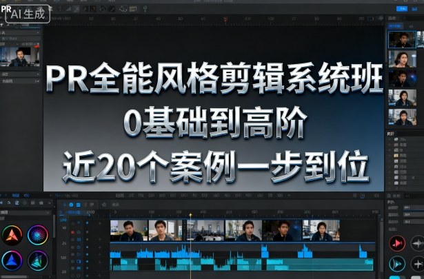 PR全能风格剪辑系统班，0基础到高阶，近20个案例一步到位凯哥轻创网-轻创网-创业网-网创项目资源站-副业项目-创业项目-搞钱项目凯哥轻创网