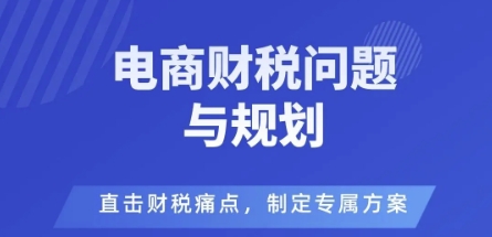 电商企业财税风险与规避，直击财税痛点，制定专属方案凯哥轻创网-轻创网-创业网-网创项目资源站-副业项目-创业项目-搞钱项目凯哥轻创网