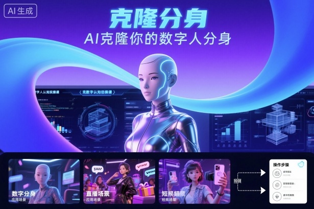 AI数字人认知实操课，克隆你的数字人分身凯哥轻创网-轻创网-创业网-网创项目资源站-副业项目-创业项目-搞钱项目凯哥轻创网