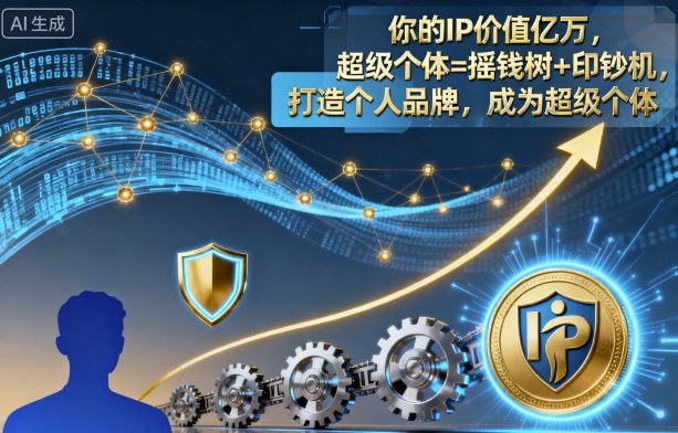 你的IP价值亿万，超级个体=摇钱树+印钞机，打造个人品牌，成为超级个体凯哥轻创网-轻创网-创业网-网创项目资源站-副业项目-创业项目-搞钱项目凯哥轻创网